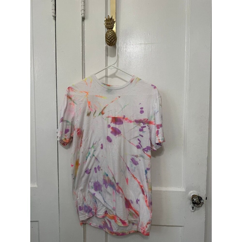 Gildan Tie-Dye Style Graphic Splatter T-Shirt (Size M)
